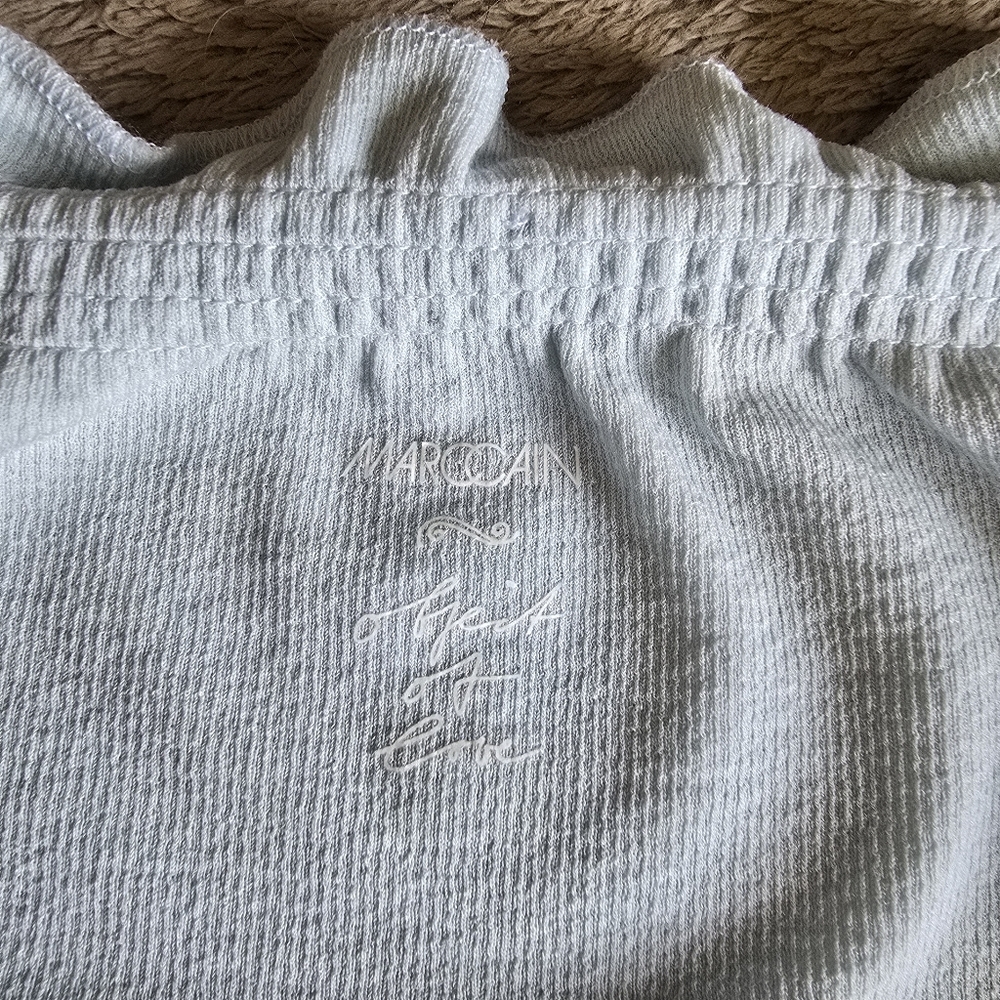 Marc Cain off the shoulder short sleeve fitted top size N1 - Picture 11 of 16